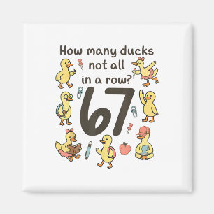 Aimant Combien de canards pas tous alignés 67 Canard drôl