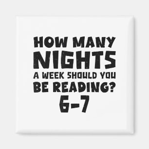Aimant Combien de nuits par semaine devriez-vous lire 6-7
