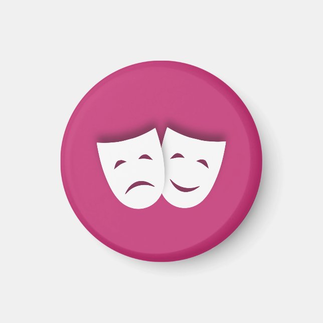 Aimant Comedy and Tragedy Masks (Devant)