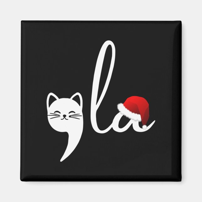 Aimant Comma de chats amusants La Kamala Harris Noël Père (Devant)
