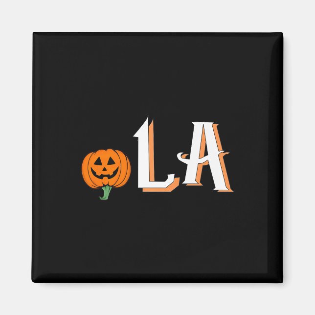 Aimant Comma La Funny Kamala Harris 2024 Halloween Pumpki (Devant)