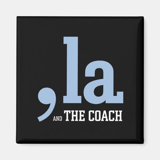 Aimant Comma La Kamala Harris Tim Walz Coach 2024 (Devant)