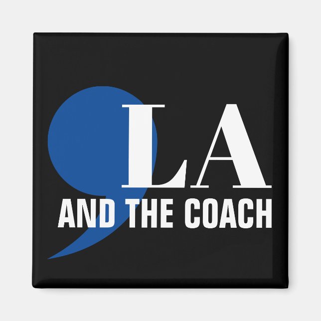 Aimant Comma La Kamala Harris Tim Walz Coach 2024 Commala (Devant)