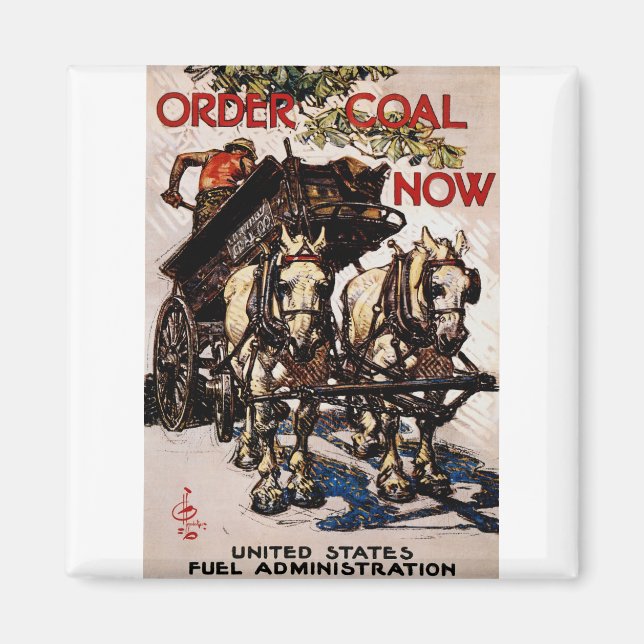 Aimant Commander du charbon maintenant (Devant)