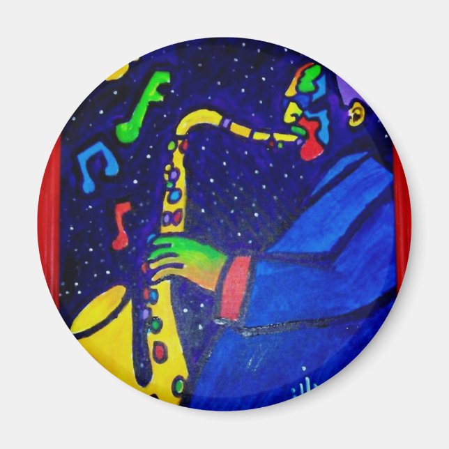 Aimant Comme Jazz Man de Piliero (Devant)