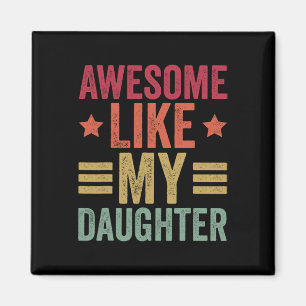 Aimant Comme Ma Fille Cadeaux Hommes Drôle Fête des pères