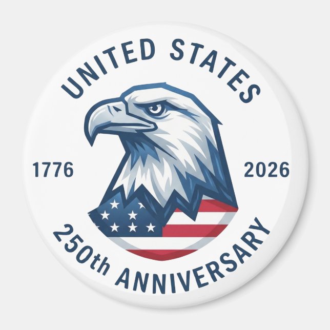Aimant Commémoration du 250e anniversaire des États-Unis (Devant)
