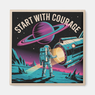 Aimant Commencez Avec Courage