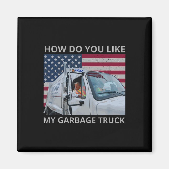 Aimant Comment aimez-vous mon trajet en camion de garage  (Devant)
