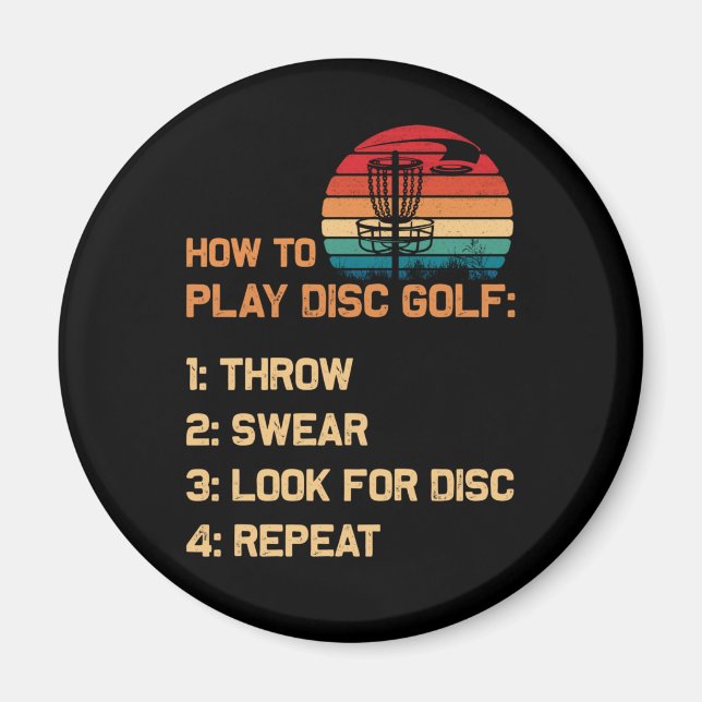 Aimant Comment jouer Disc Golf Disque Golf Golf Lecteur (Devant)