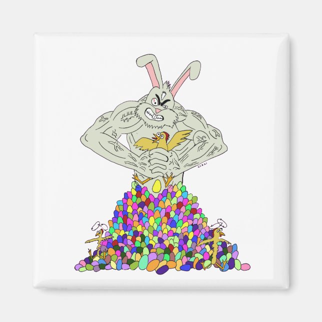 Aimant Comment le lapin de Pâques obtient ses oeufs (Devant)