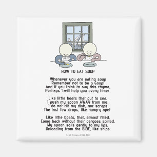 Aimant Comment manger de la soupe - le Goops