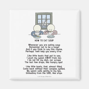 Aimant Comment manger de la soupe - Les boules