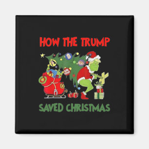 Aimant Comment Trump a sauvé Noël Drôle Trump Christma