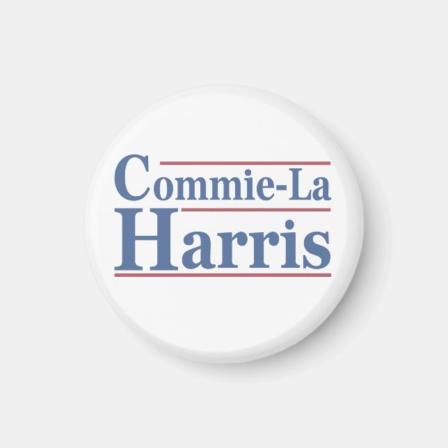 Aimant Commie-La Harris 2024 Funny Anti Kamala Harris (Devant)