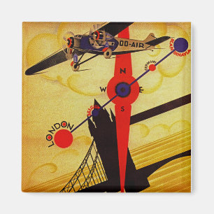 Aimant Compas Art déco Sabena