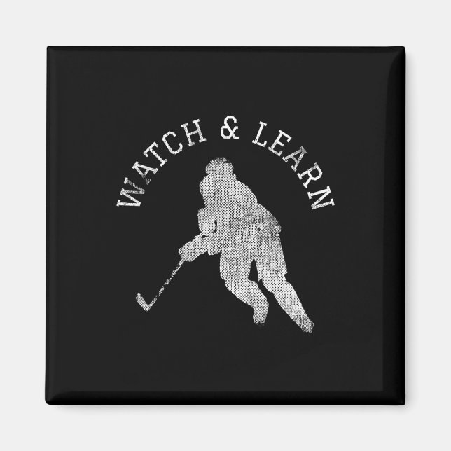 Aimant Compétence du joueur de hockey amusant Bragging (Devant)