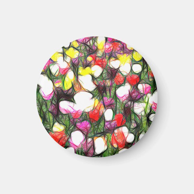 Aimant Complet avec des couleurs de printemps (Devant)