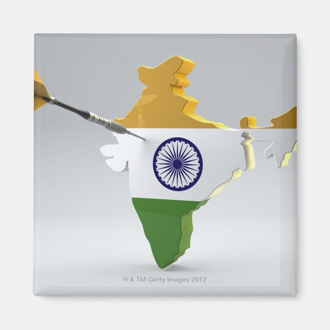 Aimant Composite numérique de l'Inde (Devant)