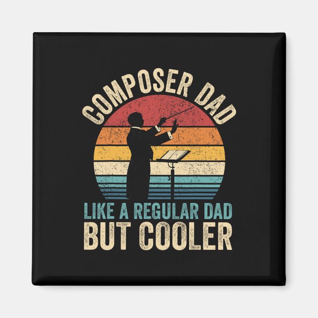 Aimant Compositeur Papa Comme Père Régulier Mais Père Gla (Devant)