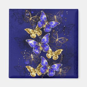 Aimant Composition aux papillons de saphir