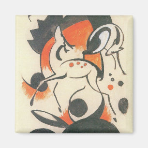 Aimant Composition avec deux cerfs par Franz Marc