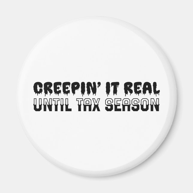 Aimant Comptable drôle Halloween - Creepin'It Real (Devant)