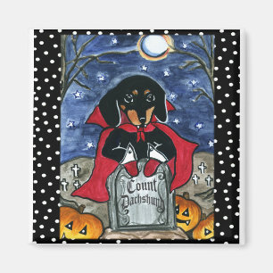 Aimant Compte Halloween Teckel