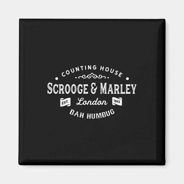 Aimant Comptoir de Scrooge et Marley Cantique de Noël  (Devant)