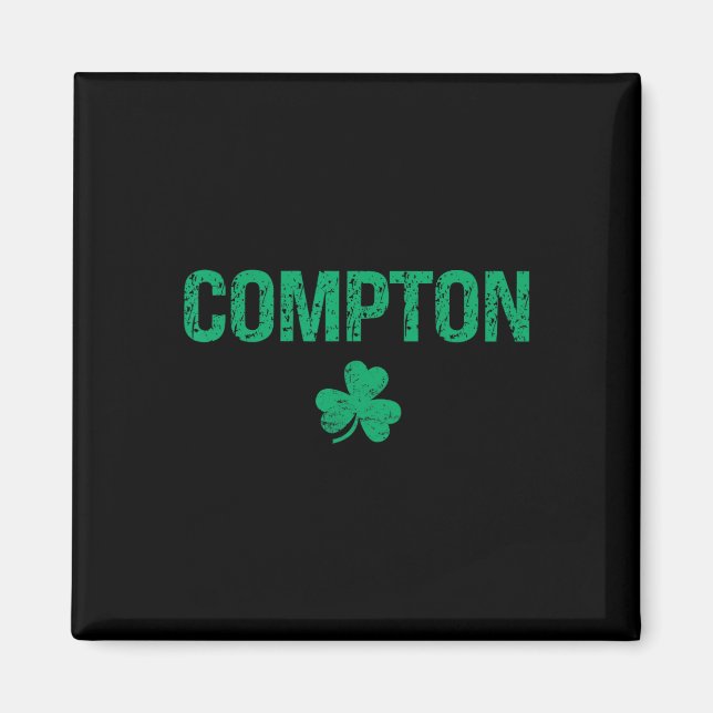 Aimant Compton Irish Shamrock St Patrick's Day  (Devant)