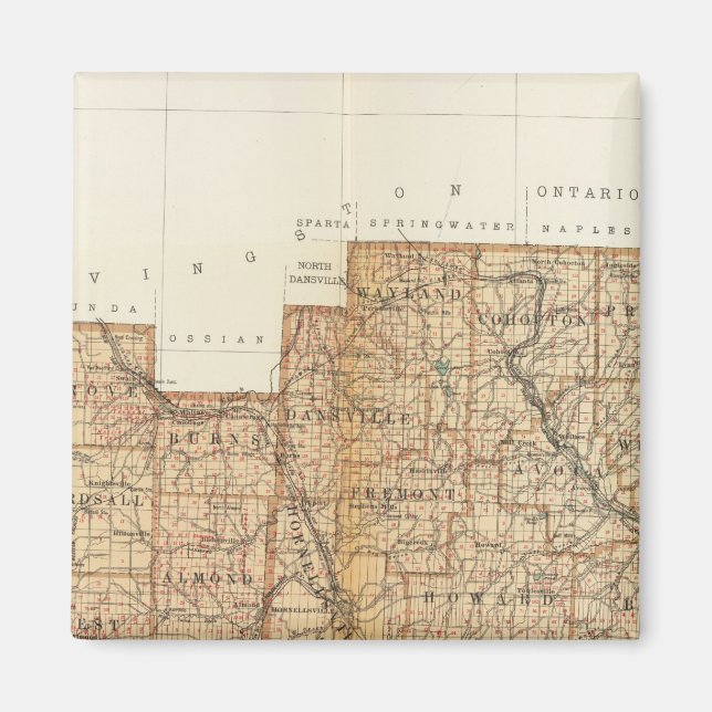 Aimant Comté d'Allegany, Steuben (Devant)