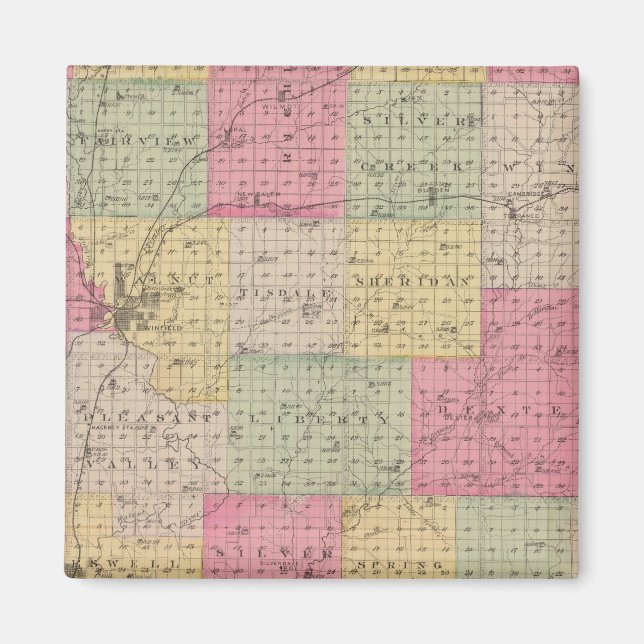 Aimant Comté de Cowley, Kansas (Devant)