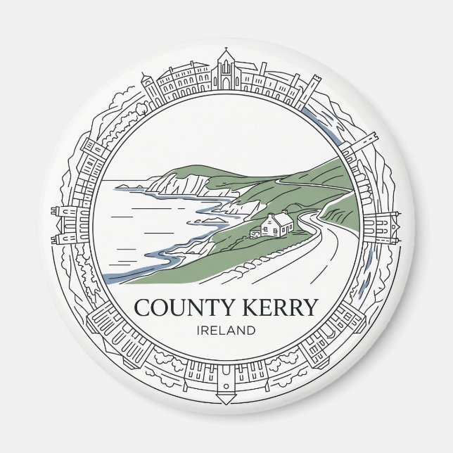 Aimant Comté de Kerry Dingle Irlande (Devant)