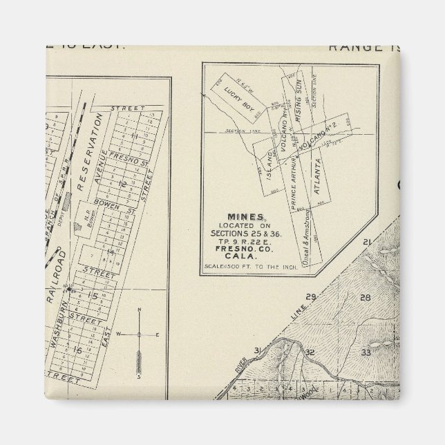 Aimant Comté de Madera, Californie (Devant)