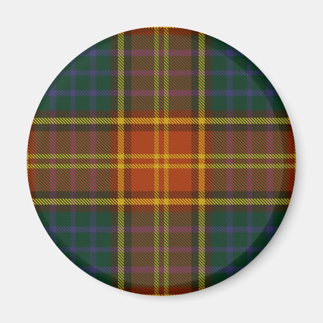 Aimant Comté de Roscommon Irish Tartan (Devant)