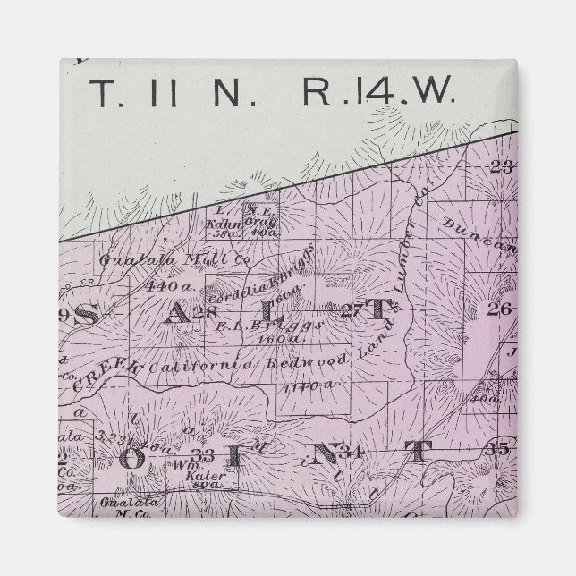 Aimant Comté de Sonoma, Californie 36 (Devant)