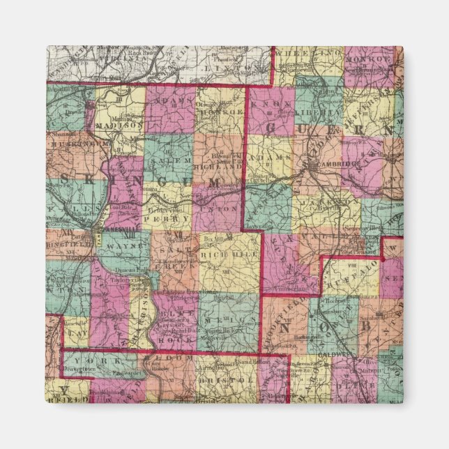 Aimant Comtés de l'Ohio (Devant)