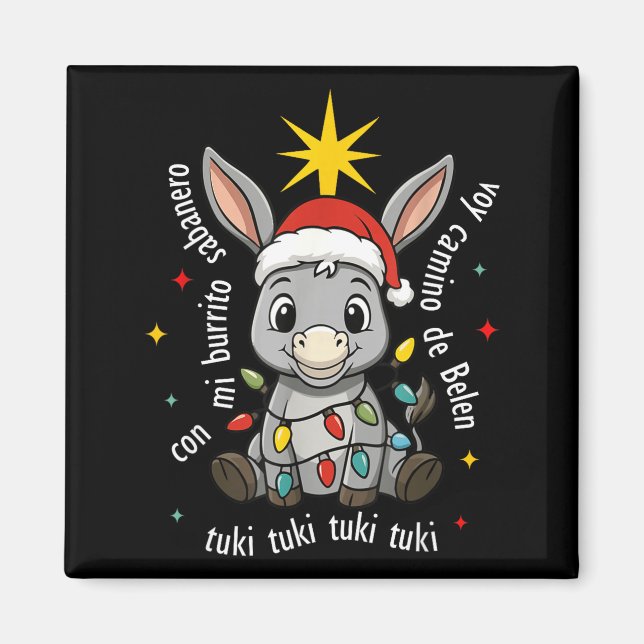 Aimant Con Mi Burrito Sabanero Mexican Tuki Tuki Latino X (Devant)