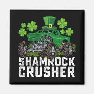 Aimant Concasseur Shamrock Saint-Patrick Monster Truck