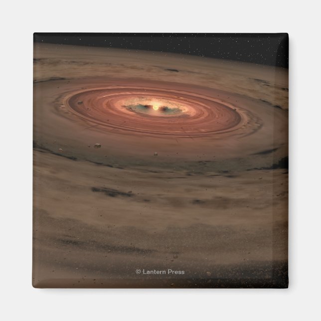 Aimant Concept de l'artiste Mini système solaire en const (Devant)