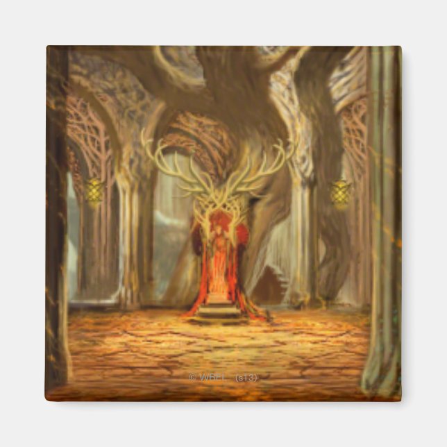 Aimant Concept de salle du Trône du domaine boisé (Devant)