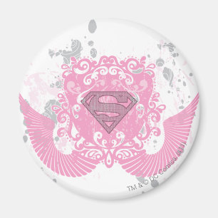 Aimant Conception à ailes par rose de Supergirl