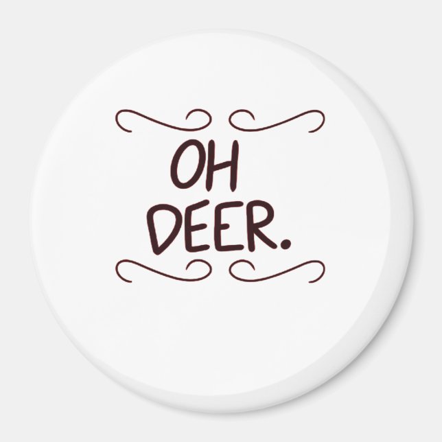 Aimant Conception artistique créative Alastor Oh Deer  (Devant)