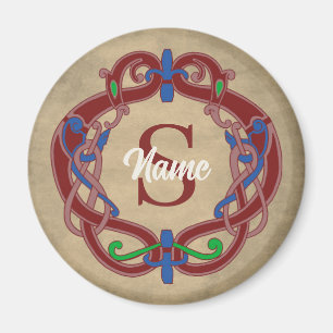 Aimant Conception celtique initiale de monogramme personn