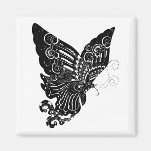 Aimant Conception chinoise de papillon de Papier-Cut -