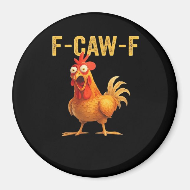 Aimant Conception créative et décontractée Funny F Caw F  (Devant)