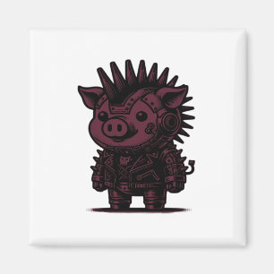 Aimant Conception d'art vintage de paresseux cyborg Whims