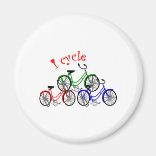 Aimant Conception de cadeaux de cycliste (aller à vélo)