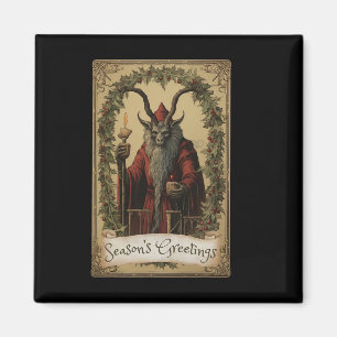 Aimant Conception de carte de tarot Krampus saison de Noë