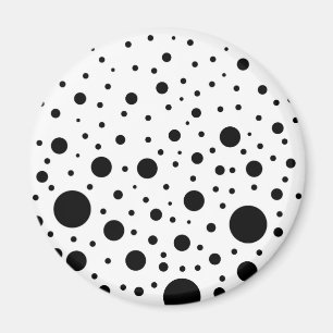 Aimant Conception de cercle noir et blanc